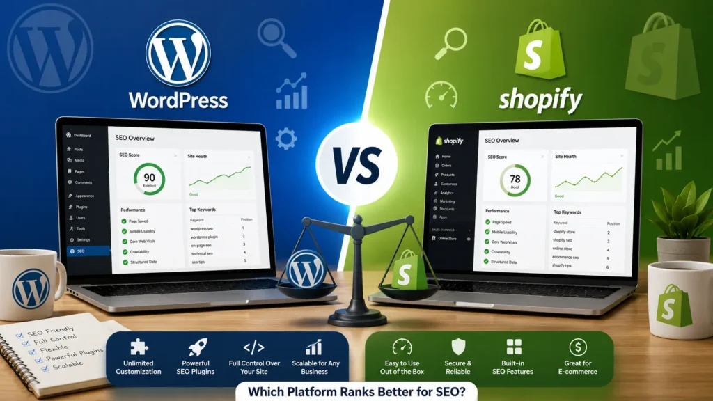 WordPress SEO vs. Shopify SEO: Which Platform Ranks Better? 4 WordPress SEO vs. Shopify SEO Which Platform Ranks Better